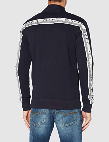 GANT Herren 13 Stripes Cardigan, Abendblau - 4