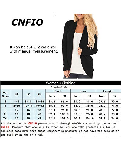 CNFIO Damen Cardigan in Navy Blau - 7