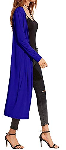 Damen Cardigan – Maxi-Länge – Königsblau - 2