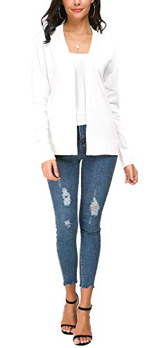 EXCHIC Damen Cardigan Weiß - 6